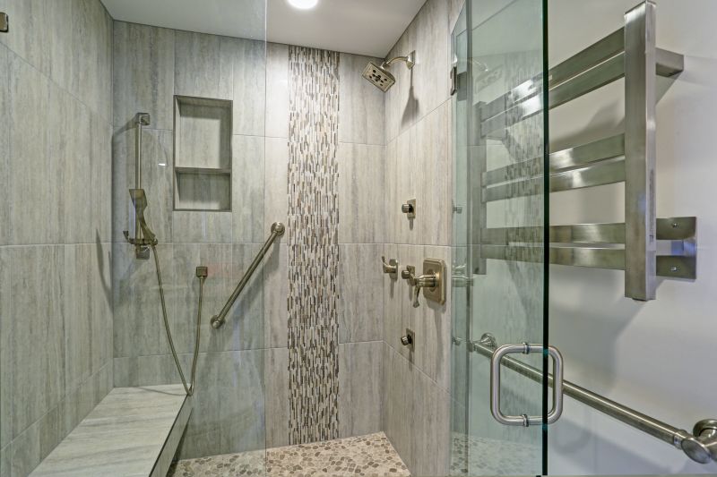 Minimalist Shower with Frameless Glass